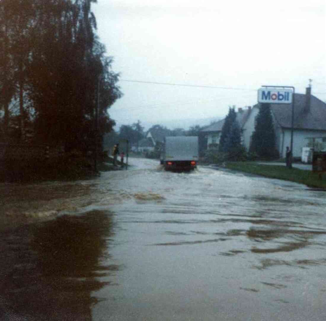 Hochwasser in Jabing
